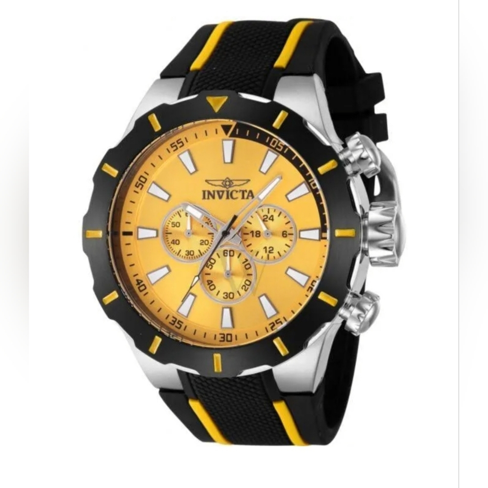 Invicta Speedway 52mm Quartz Chronograph Silicone Strap Watch New in Box $995